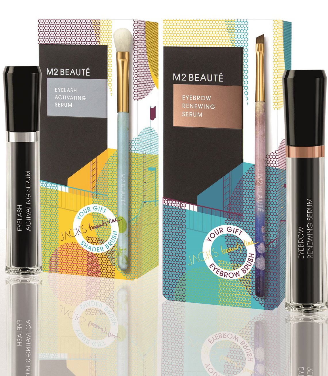 M2 BEAUTÉ Wimpernserum und Augenbrauenserum Sommeredition