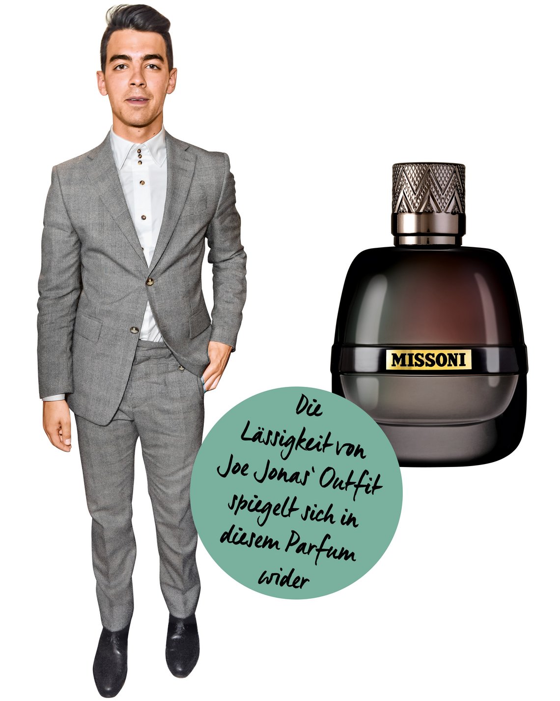 Sänger Joe Jonas; „Parfum Pour Homme“ von Missoni