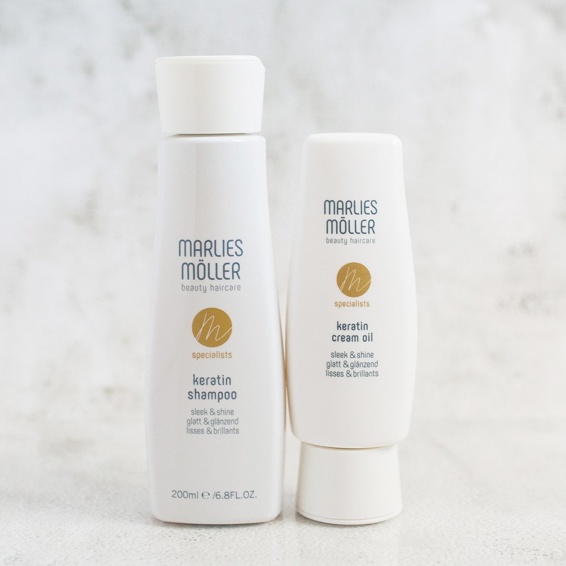 KERATIN SHAMPOO und KERATIN CREAM OIL von Marlies Möller beauty haircare